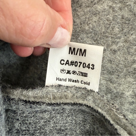 Bee & U Light Grey Italian Wool Button Mid Length Women's Jacket SZ Med - Picture 13 of 14